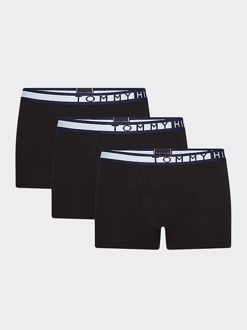 Tommy Hilfiger 3-Pack Statement Waistband Trunks İç Giyim Erkek Siyah | TH249URG