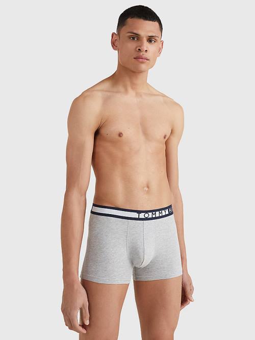 Tommy Hilfiger 3-Pack Statement Waistband Trunks İç Giyim Erkek Siyah | TH285ULQ