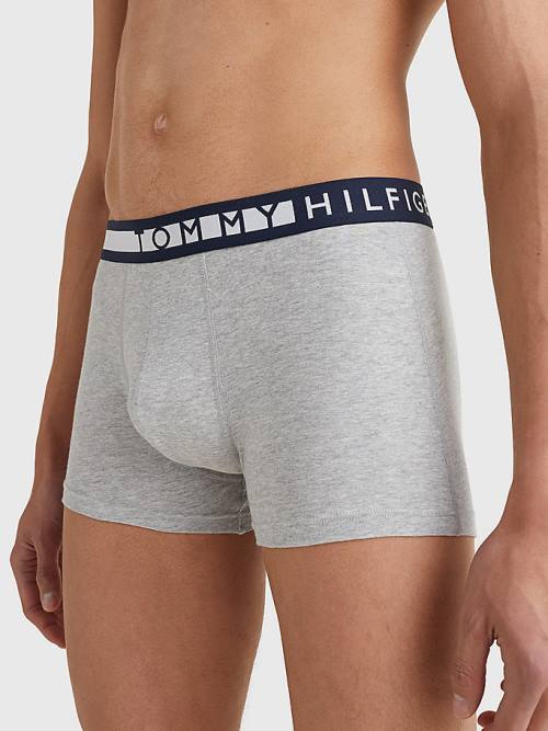 Tommy Hilfiger 3-Pack Statement Waistband Trunks İç Giyim Erkek Siyah | TH285ULQ