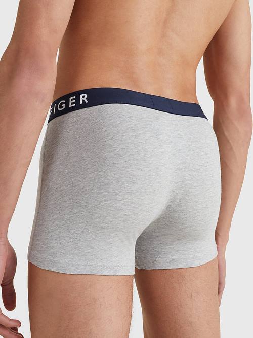 Tommy Hilfiger 3-Pack Statement Waistband Trunks İç Giyim Erkek Siyah | TH285ULQ