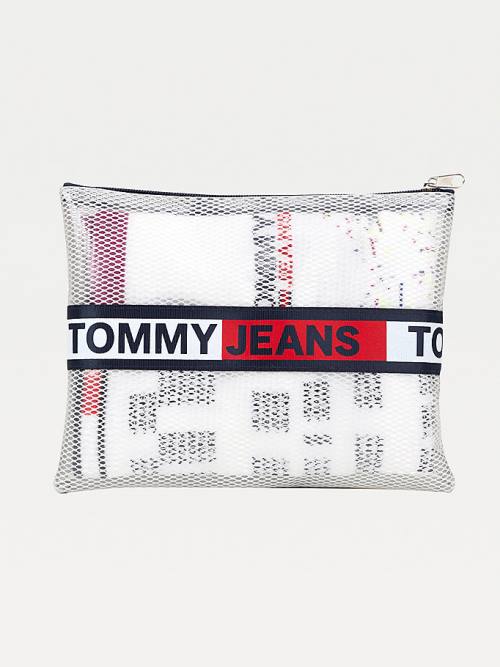 Tommy Hilfiger 3-Pack Stretch Pamuklu Gift Box Çorap Erkek Beyaz | TH987LRE