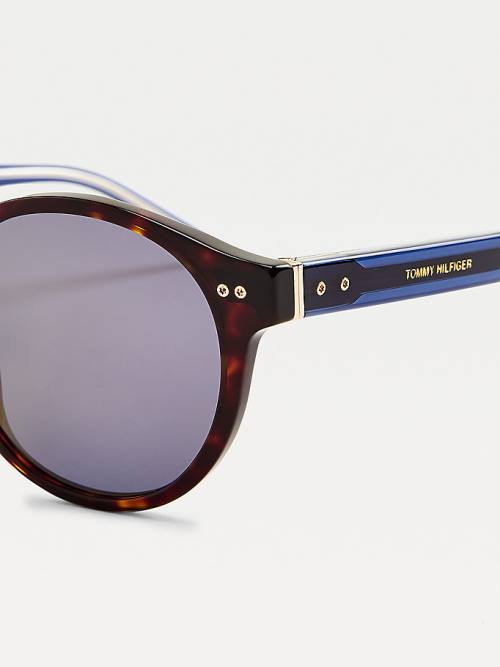 Tommy Hilfiger Acetate Güneş Gözlüğü Erkek Kahverengi | TH582GAY