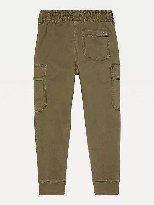 Tommy Hilfiger Adaptive Cargo Joggers Pantolon Erkek Çocuk Yeşil | TH321MAV