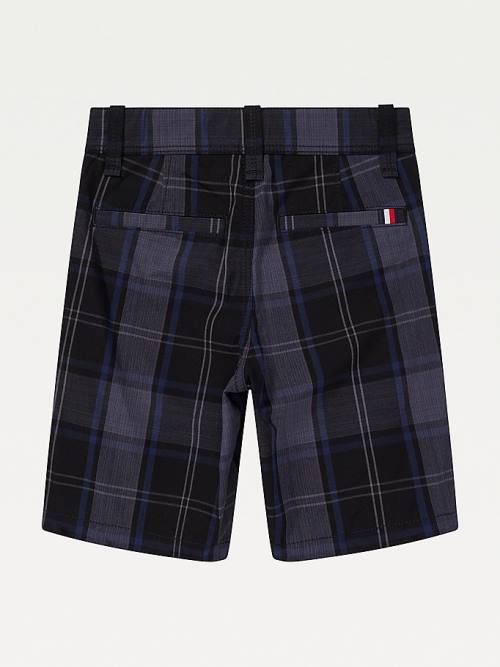 Tommy Hilfiger Adaptive Check Woven Shorts Pantolon Erkek Çocuk Mavi | TH398SHE