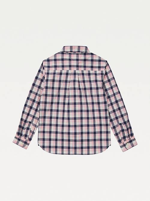 Tommy Hilfiger Adaptive Checked Gömlek Erkek Çocuk Pembe | TH150XRK