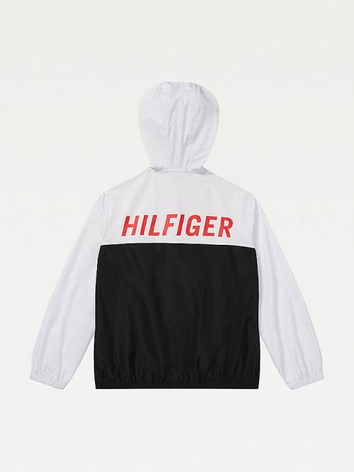 Tommy Hilfiger Adaptive Colour-Blocked Packable Ceket Kadın Siyah | TH892NBC