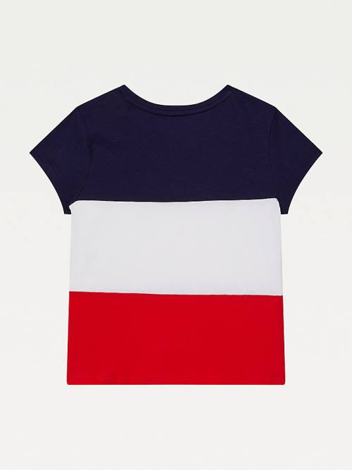 Tommy Hilfiger Adaptive Colour-Blocked Tişört Kiz Çocuk Multi | TH025OHW