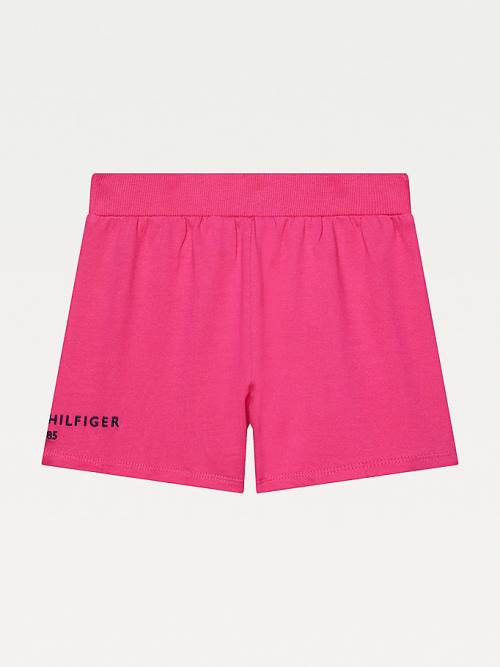 Tommy Hilfiger Adaptive Drawstring Belli Şort Kiz Çocuk Pembe | TH725DWM