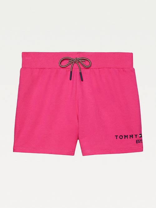 Tommy Hilfiger Adaptive Drawstring Belli Şort Kiz Çocuk Pembe | TH725DWM