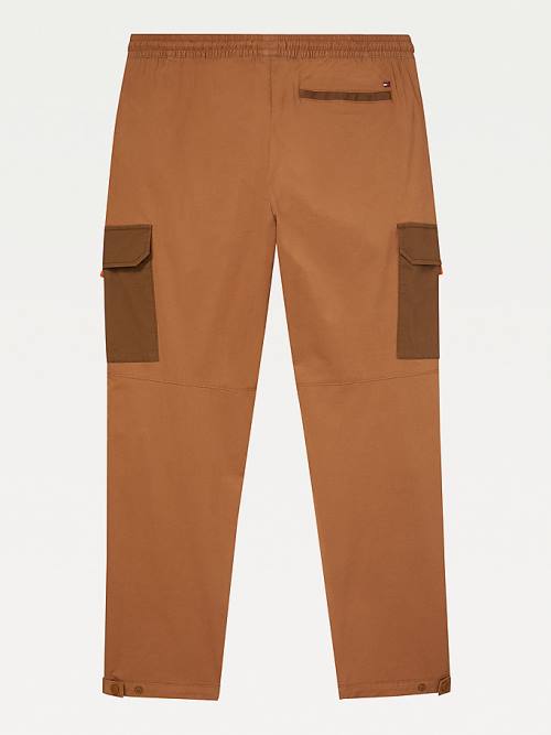 Tommy Hilfiger Adaptive Elasticated Cargo Joggers Pantolon Erkek Kahverengi | TH076VLB