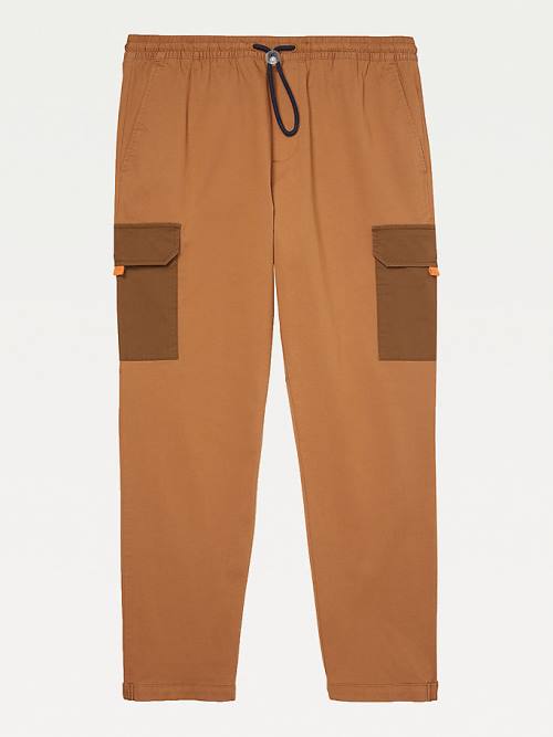 Tommy Hilfiger Adaptive Elasticated Cargo Joggers Pantolon Erkek Kahverengi | TH076VLB