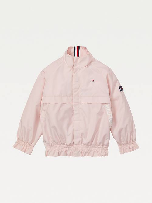 Tommy Hilfiger Adaptive Essential Hafif Ruffle Ceket Kiz Çocuk Pembe | TH291DXE