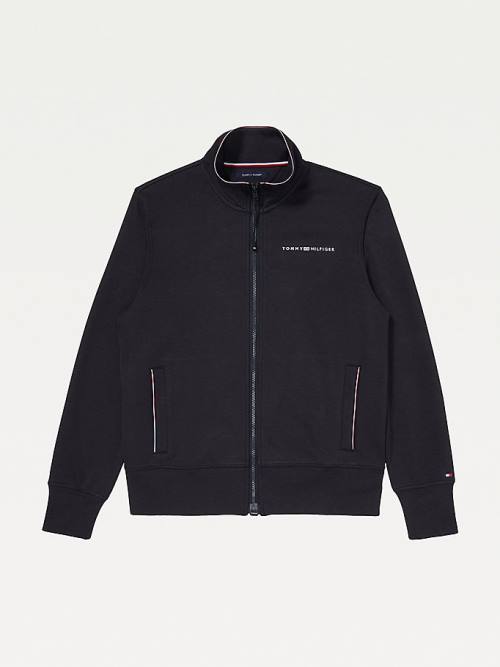 Tommy Hilfiger Adaptive Essential Tech Parça Sweatshirt Erkek Siyah | TH429SYG