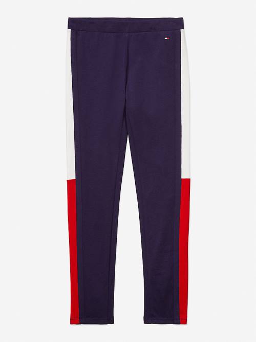 Tommy Hilfiger Adaptive Flag Leggings Pantolon Kiz Çocuk Mavi | TH216RDM