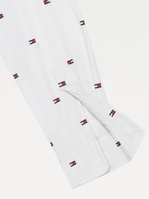 Tommy Hilfiger Adaptive Flag Woven Gömlek Erkek Çocuk Beyaz | TH542DEI