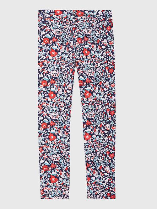 Tommy Hilfiger Adaptive Floral Print Leggings Pantolon Kiz Çocuk Multi | TH517YKO