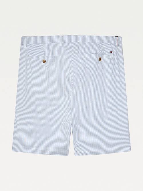 Tommy Hilfiger Adaptive Ithaca Stripe Regular Fit Şort Erkek Mavi | TH516LSU