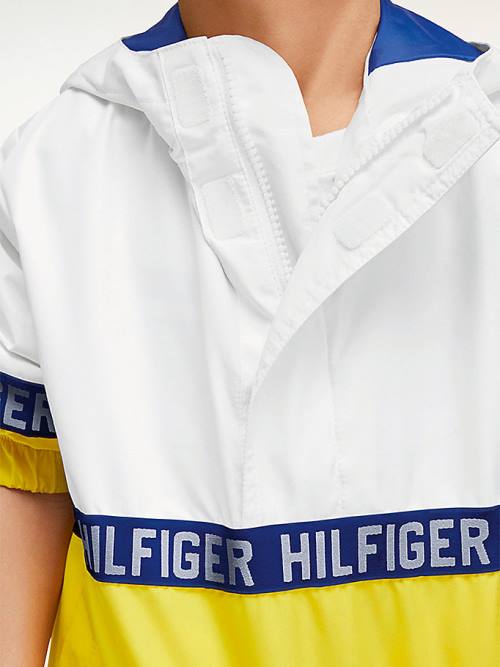 Tommy Hilfiger Adaptive Kukuletalı Colour-Blocked Ceket Erkek Çocuk Sarı | TH684JKZ