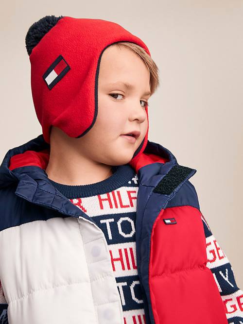 Tommy Hilfiger Adaptive Kukuletalı Flag Vest Ceket Erkek Çocuk Mavi | TH837JGA