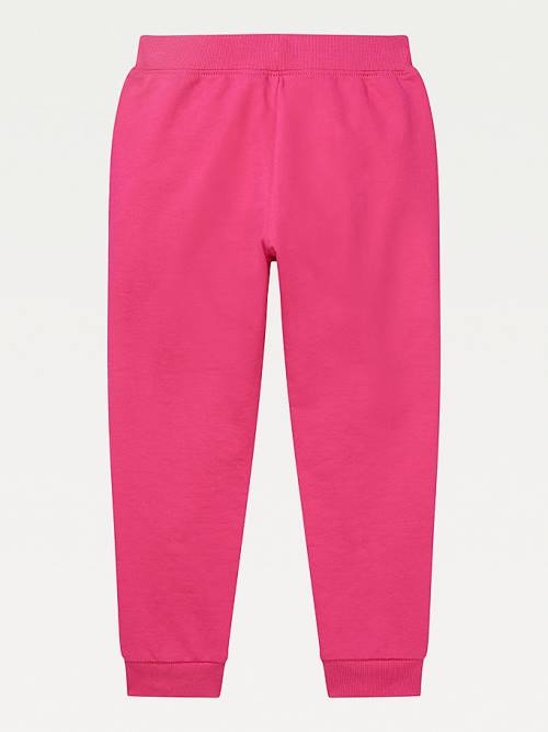 Tommy Hilfiger Adaptive Logo Joggers Pantolon Kiz Çocuk Pembe | TH589WUS