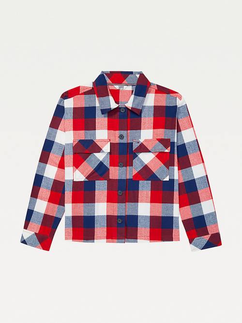 Tommy Hilfiger Adaptive Multicolour Plaid Shacket Gömlek Kadın Multi | TH764AZN