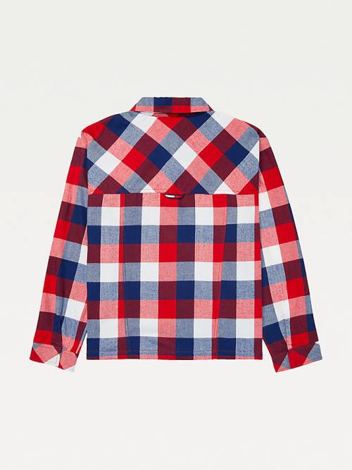 Tommy Hilfiger Adaptive Multicolour Plaid Shacket Gömlek Kadın Multi | TH764AZN