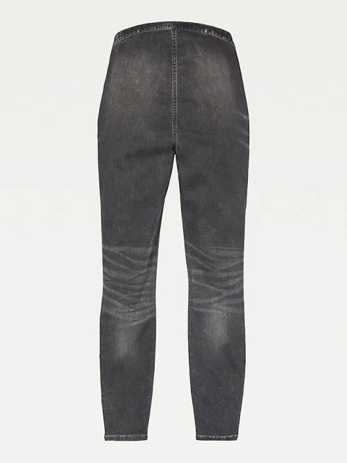 Tommy Hilfiger Adaptive Natalia Ultra High Rise Denim Leggings Jean Pantolon Kadın Gri | TH519VKN