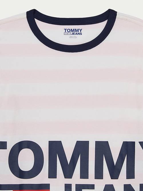 Tommy Hilfiger Adaptive Organic Pamuklu Tişört Kadın Pembe | TH039SCZ