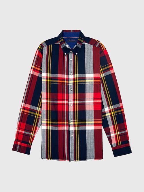 Tommy Hilfiger Adaptive Plaid Check Slim Fit Gömlek Erkek Multi | TH109WSD