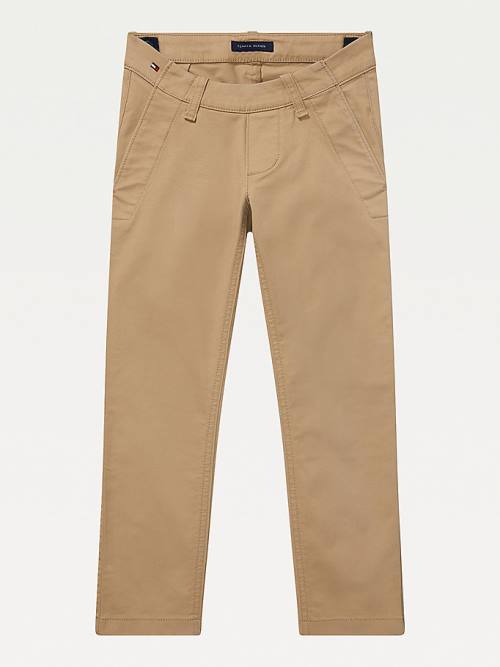 Tommy Hilfiger Adaptive Seated Fit Stretch Chinos Pantolon Erkek Çocuk Haki | TH586AWQ