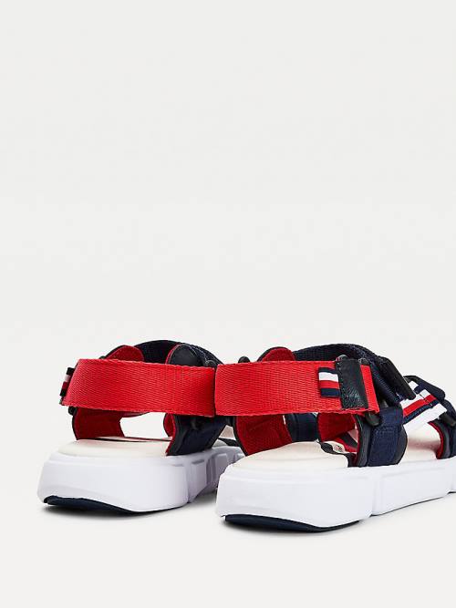 Tommy Hilfiger Adjustable Contrast Askılı Sandalet Erkek Çocuk Mavi | TH235JCR