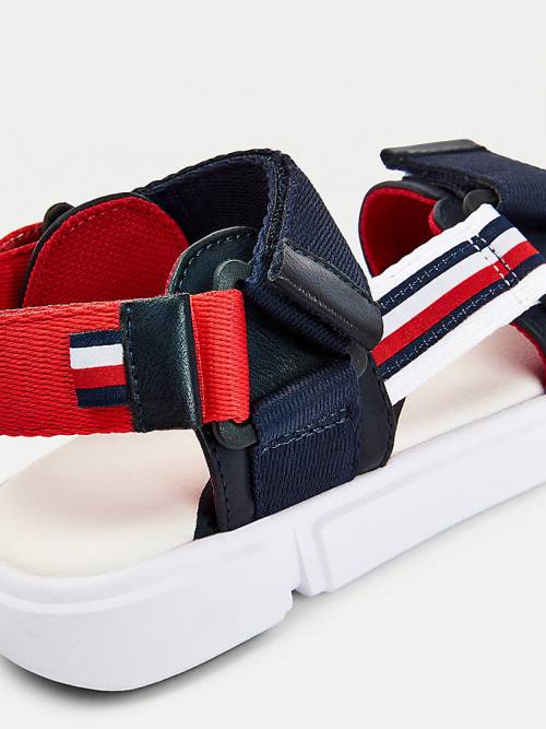 Tommy Hilfiger Adjustable Contrast Askılı Sandalet Erkek Çocuk Mavi | TH235JCR