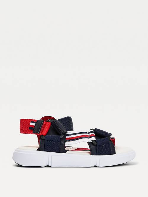 Tommy Hilfiger Adjustable Contrast Askılı Sandalet Erkek Çocuk Mavi | TH235JCR