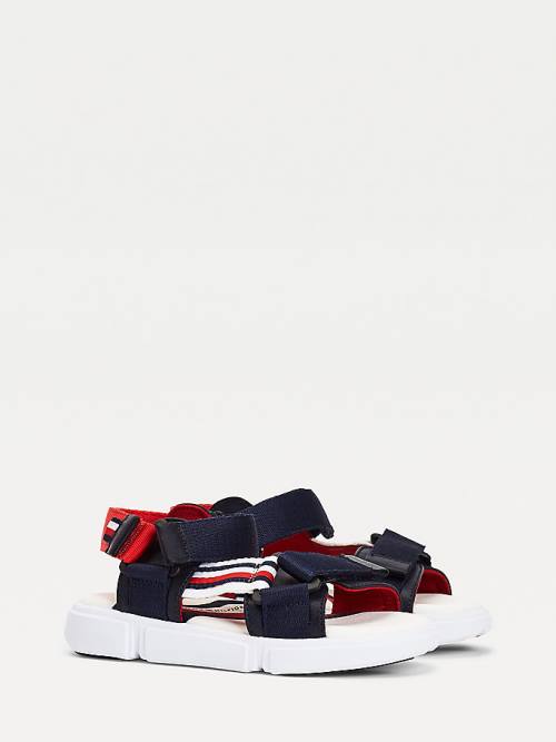 Tommy Hilfiger Adjustable Contrast Askılı Sandalet Erkek Çocuk Mavi | TH235JCR