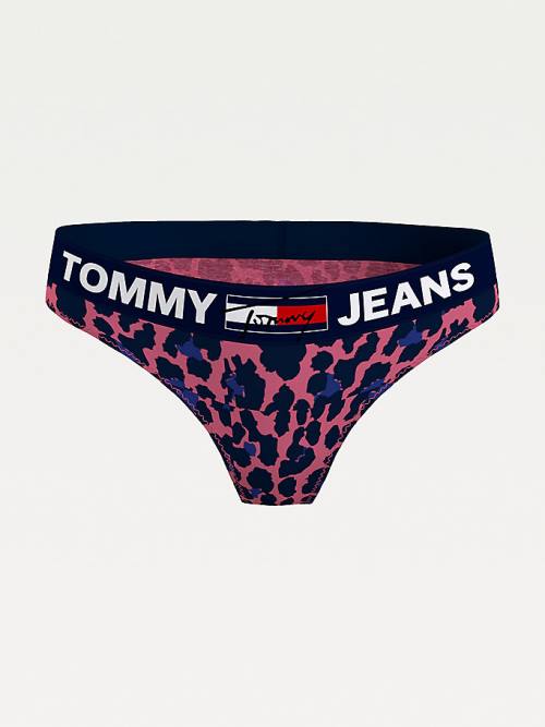 Tommy Hilfiger All-Over Logo Print Briefs İç Giyim Kadın Pembe | TH469PLK