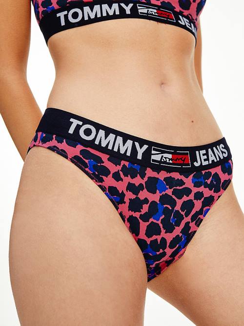 Tommy Hilfiger All-Over Logo Print Briefs İç Giyim Kadın Pembe | TH469PLK