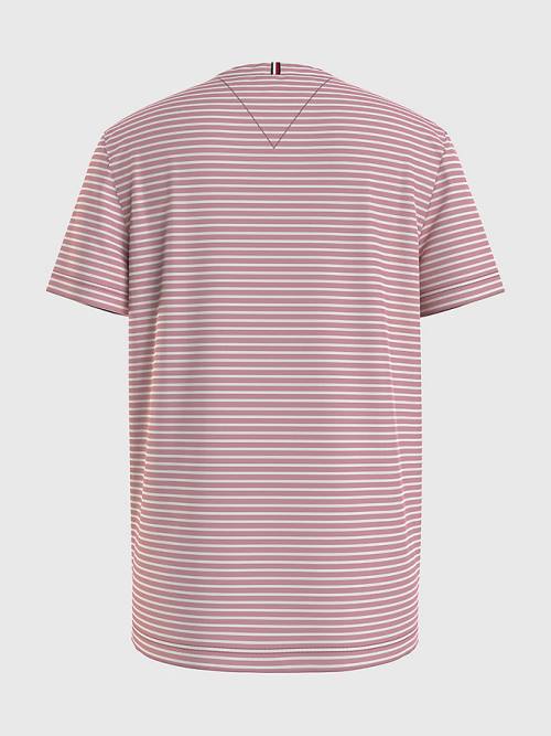 Tommy Hilfiger All-Over Stripe Tişört Erkek Çocuk Pembe | TH312GHP