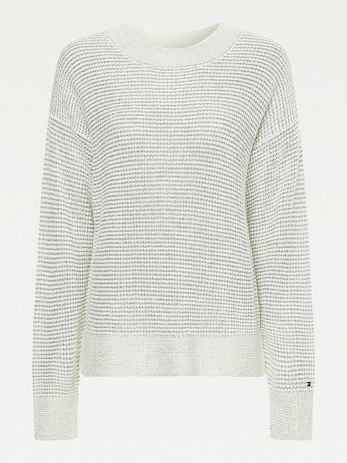 Tommy Hilfiger Alpaca Wool Relaxed Fit Jumper Kazak Kadın Gri | TH205CPE