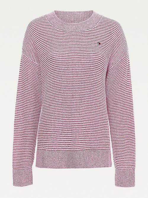 Tommy Hilfiger Alpaca Wool Relaxed Fit Jumper Kazak Kadın Pembe | TH496IQN