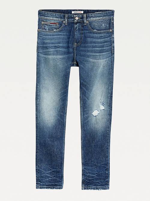 Tommy Hilfiger Austin Slim Tapered Distressed Jean Pantolon Erkek Denim | TH087MOY