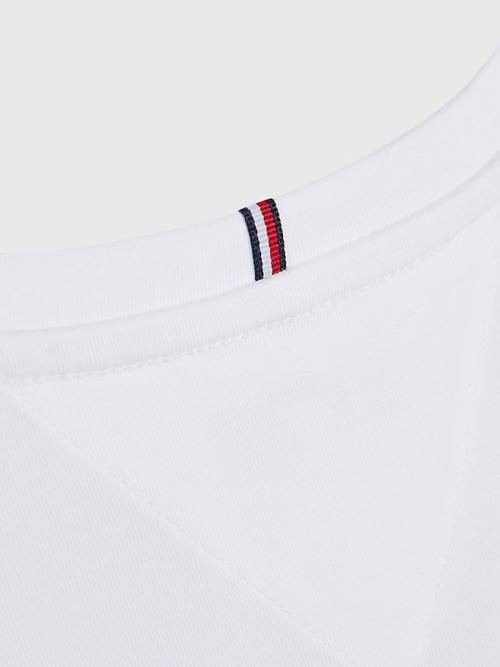 Tommy Hilfiger Back Logo Tişört Kiz Çocuk Beyaz | TH781GPN