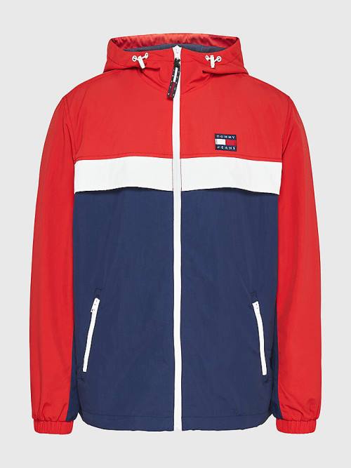 Tommy Hilfiger Badge Chicago Windbreaker Ceket Erkek Mavi | TH960QWB