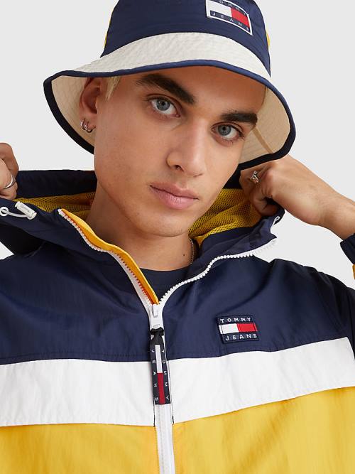 Tommy Hilfiger Badge Chicago Windbreaker Ceket Erkek Sarı | TH987WAQ