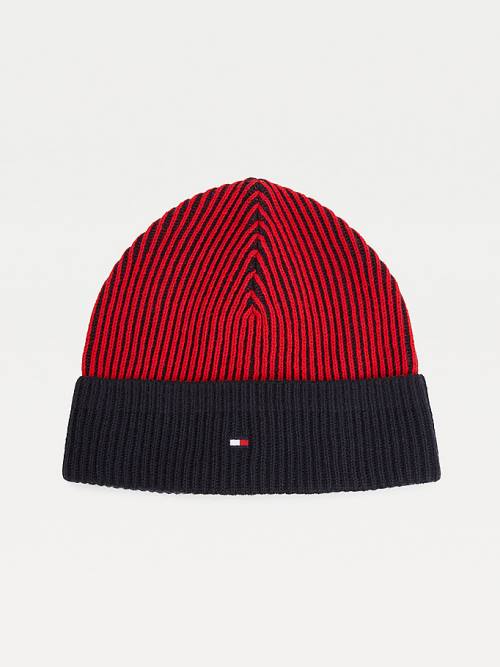 Tommy Hilfiger Beanie And Scarf Gift Set Şapka Erkek Mavi | TH689EID