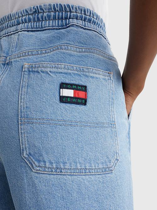 Tommy Hilfiger Betsy Drawstring Faded Jogger Jean Pantolon Kadın Denim | TH472BPH