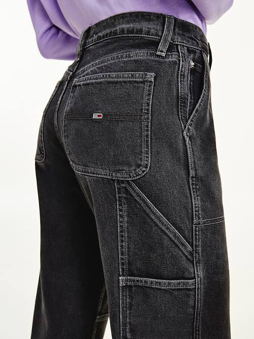 Tommy Hilfiger Betsy Mid Cut Cut Cut Rise Straight Carpenter Jean Pantolon Kadın Denim | TH051BTZ