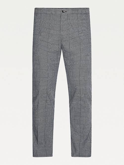 Tommy Hilfiger Bleecker Slim Fit Check Pantolon Erkek Gri | TH532PRE