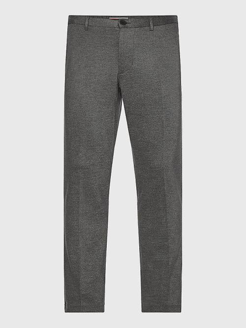 Tommy Hilfiger Bleecker Slim Fit Jersey Chinos Pantolon Erkek Gri | TH276APC