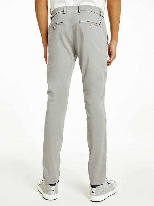 Tommy Hilfiger Bleecker Stretch Pamuklu Slim Fit Pantolon Erkek Gri | TH794UFR