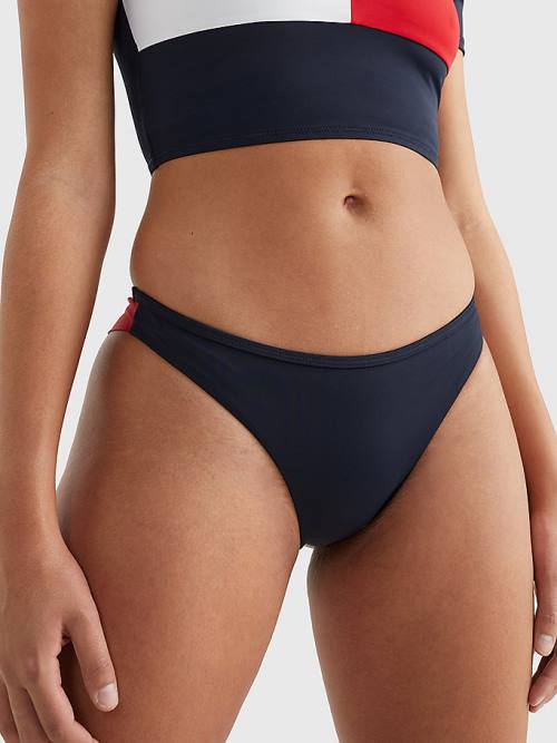 Tommy Hilfiger Brazilian Bikini Bottoms Mayo Kadın Mavi | TH602JEN